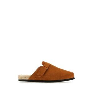 MANEBI Suede Espadrille Clogs Women CAMEL Sandals